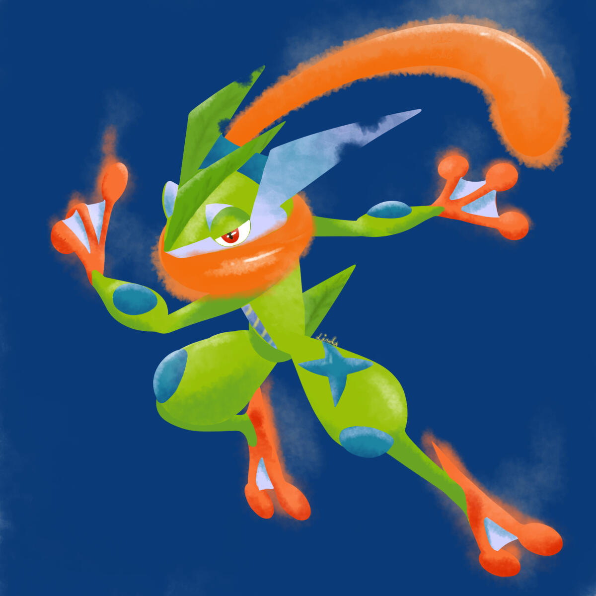 Fire Grass Greninja
